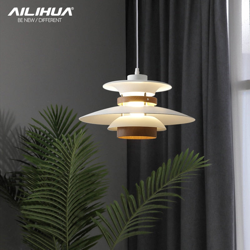 Luminária Pendente Metal Estilo Japonesa