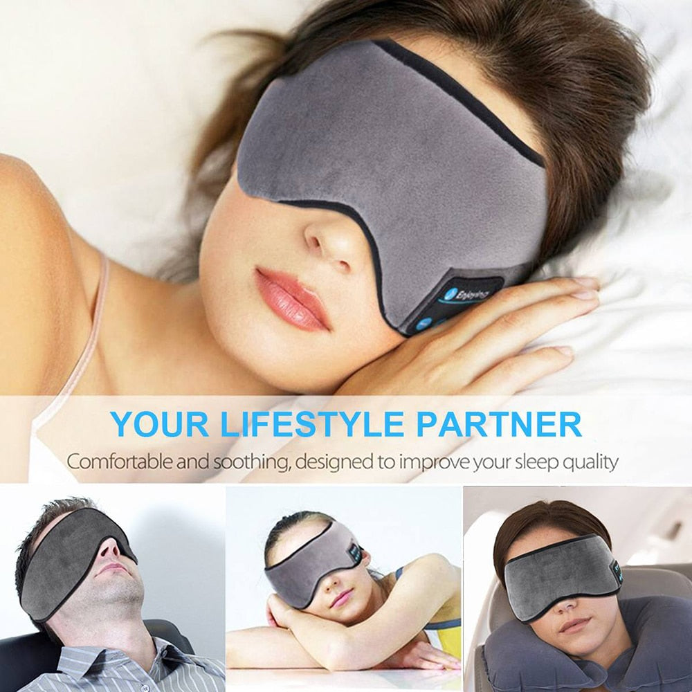 Máscara para os Olhos com Fone de Ouvido Bluetooth