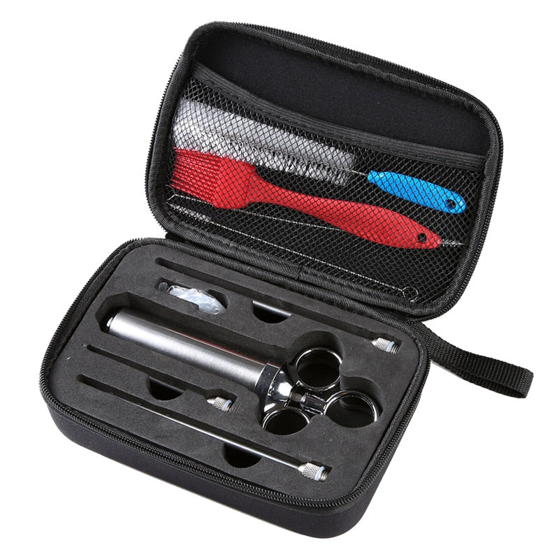 Kit de Injetor de Temperos Profissional Seringa em Aço Inox