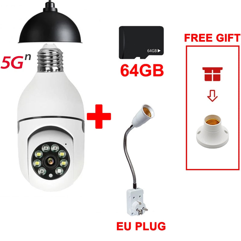 Câmera de Segurança com Lâmpada - Wi-Fi Full Hd e Visão Noturna