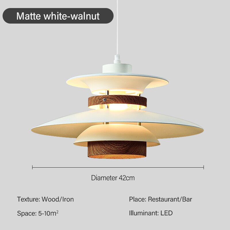 Luminária Pendente Metal Estilo Japonesa