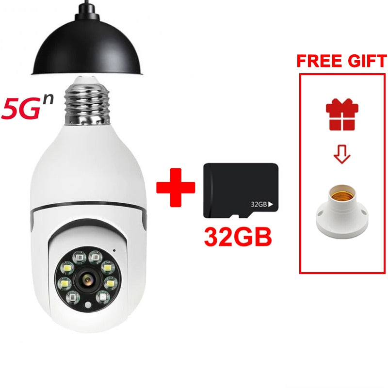 Câmera de Segurança com Lâmpada - Wi-Fi Full Hd e Visão Noturna