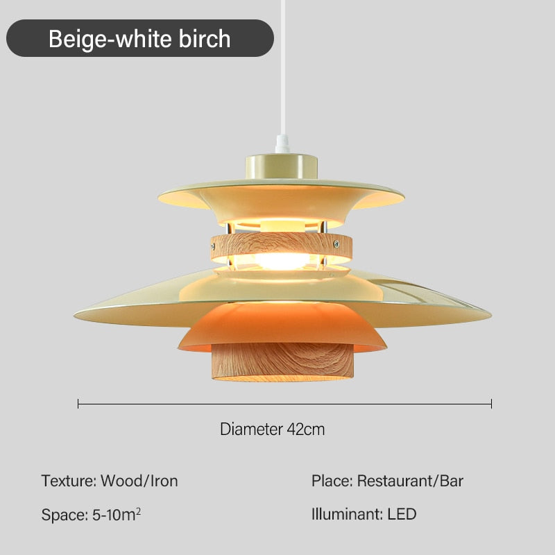 Luminária Pendente Metal Estilo Japonesa