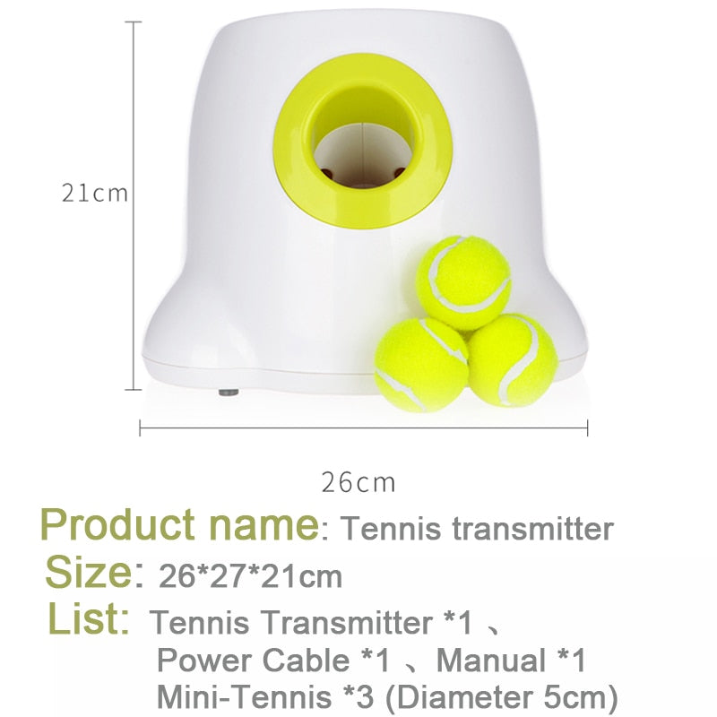 Brinquedos Interativos Lançador Automático de Bolas para Cães