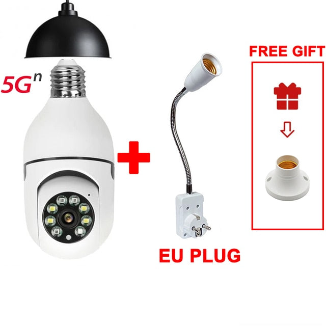 Câmera de Segurança com Lâmpada - Wi-Fi Full Hd e Visão Noturna