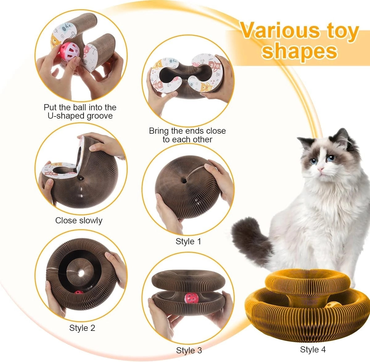Brinquedo Interativo Arranhador para Gatos
