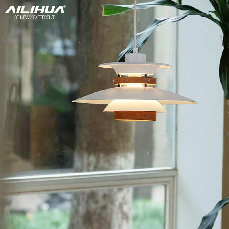 Luminária Pendente Metal Estilo Japonesa