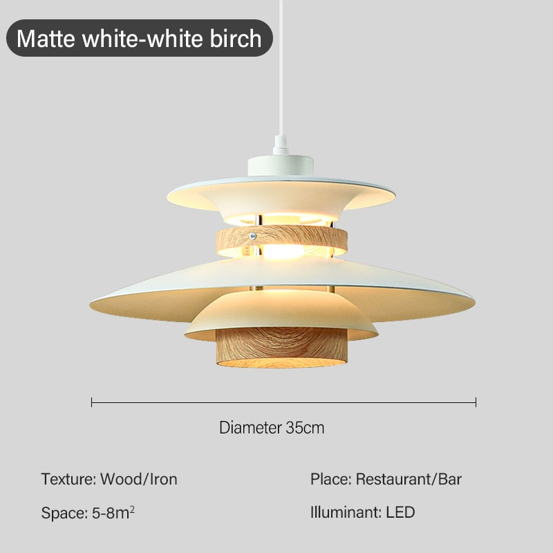 Luminária Pendente Metal Estilo Japonesa