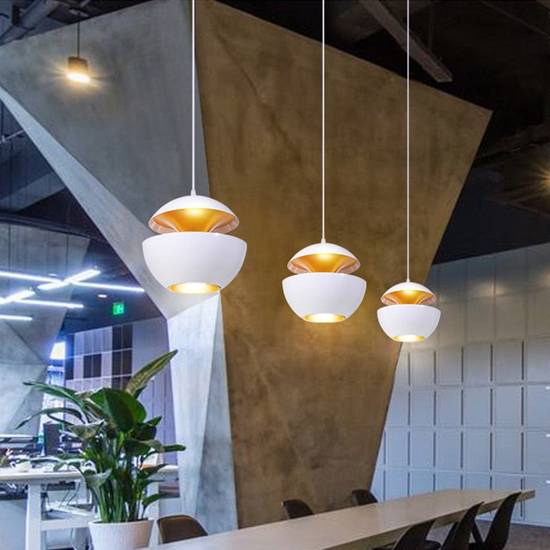 Pendente Moderno em Alumínio Redondo de Led - Não Dimerizável