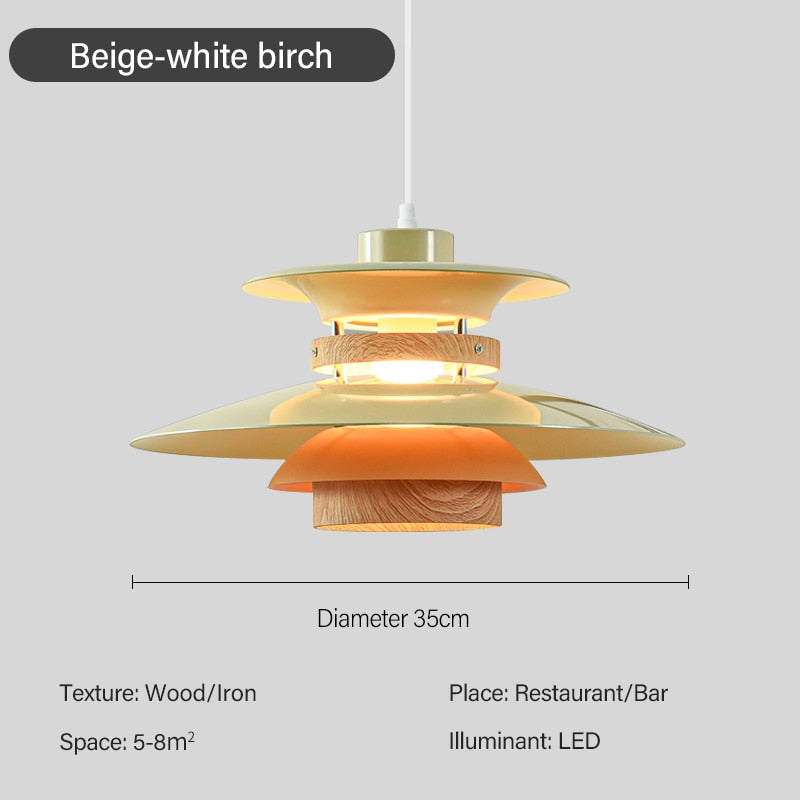 Luminária Pendente Metal Estilo Japonesa
