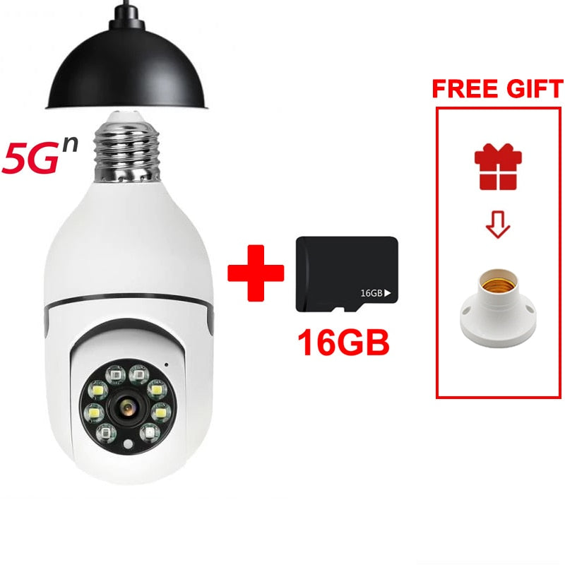 Câmera de Segurança com Lâmpada - Wi-Fi Full Hd e Visão Noturna