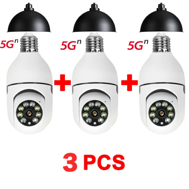 Câmera de Segurança com Lâmpada - Wi-Fi Full Hd e Visão Noturna