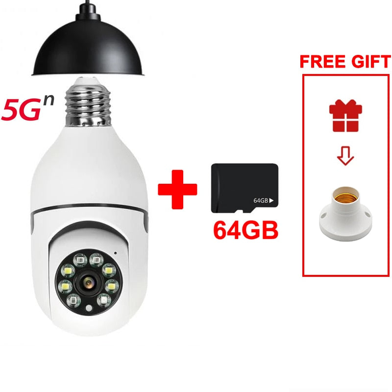Câmera de Segurança com Lâmpada - Wi-Fi Full Hd e Visão Noturna