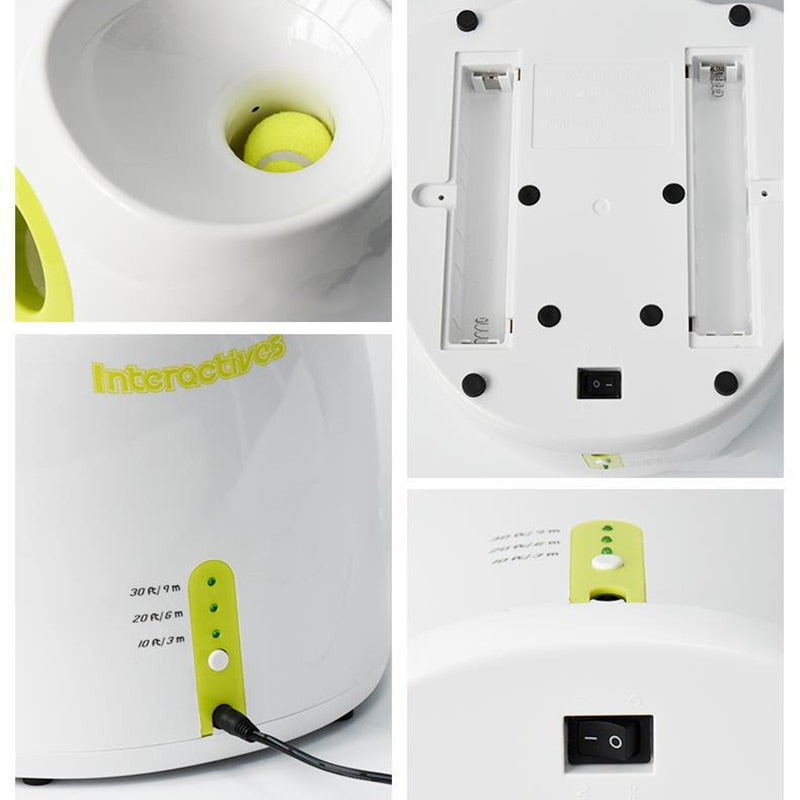 Brinquedos Interativos Lançador Automático de Bolas para Cães