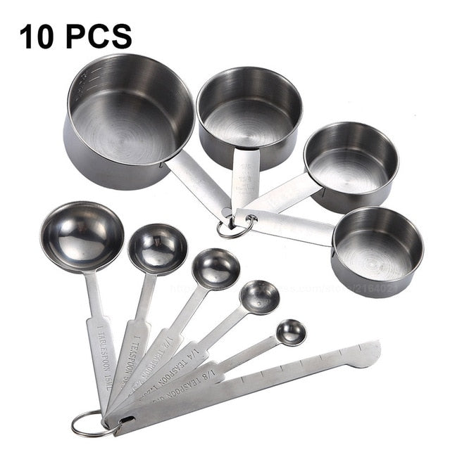 Kit Medidor de Cozinha Xicaras e Colheres 