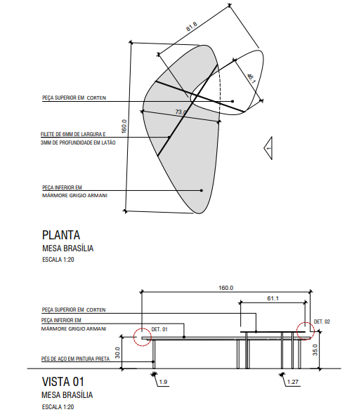 mesa Brasília