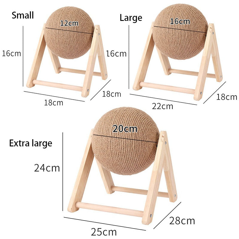 Bola de Arranhar Interativa para Gatos
