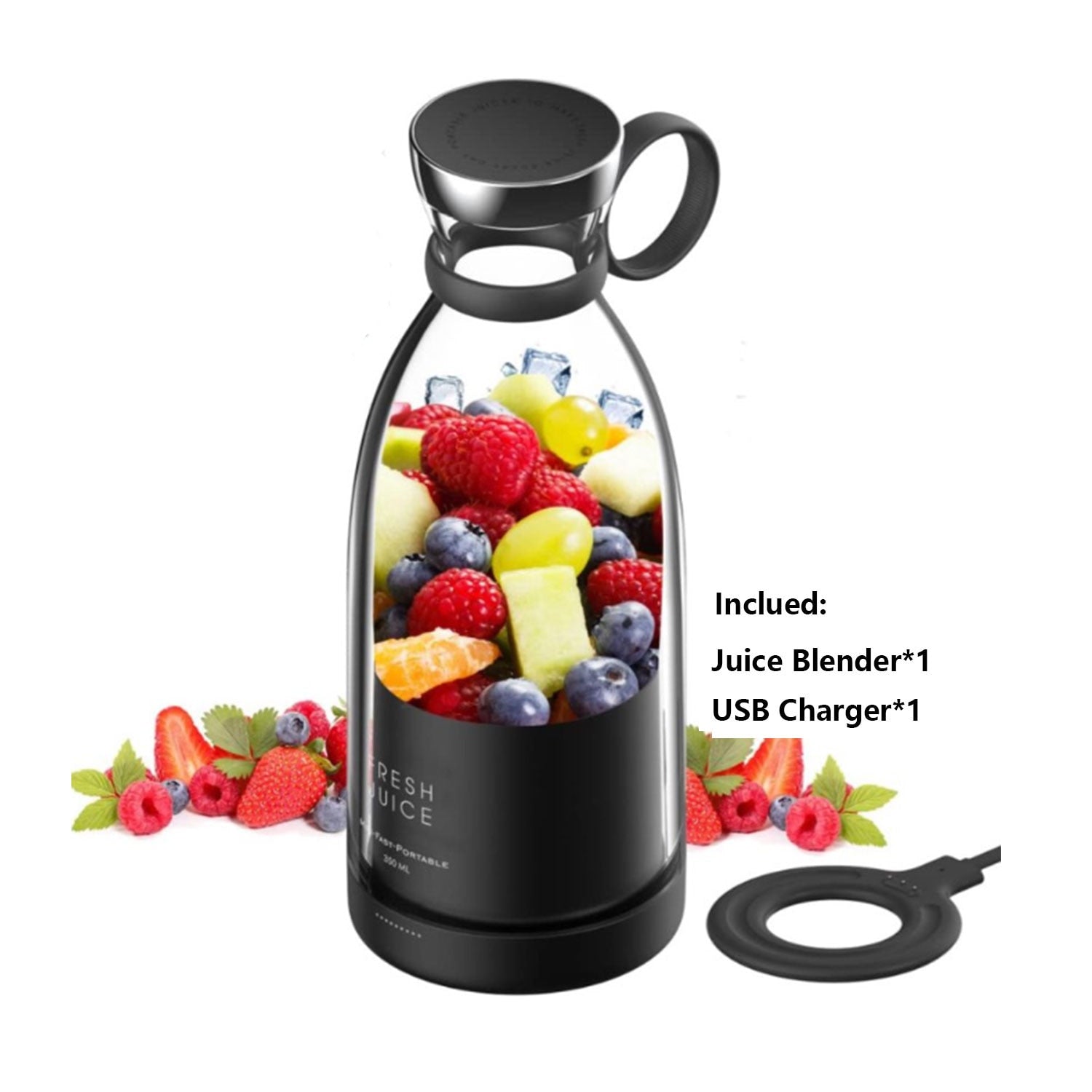 Mini Mixers Juicer - Liquidificador Portátil Recarregável USB - Copo 380ml